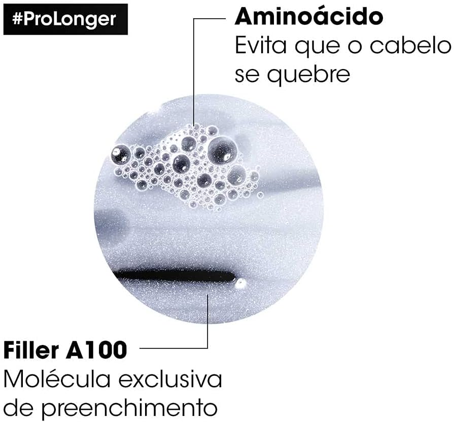 L'Oréal Professionnel Shampoo Pro Longer | Reduz a Quebra e a Aparência de Pontas Duplas | Adiciona Volume e Brilho | Para cabelos finos e com afinamento | 300ml