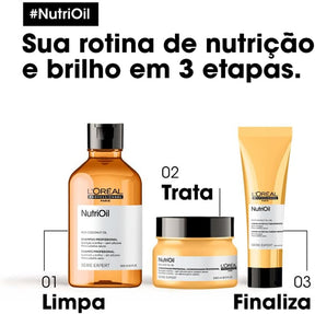L'Oréal Professionnel NutriOil Máscara de Tratamento para Nutrição Intensa, Ideal para Cabelos Secos e Sem Brilho, com Óleo de Soja, 250g