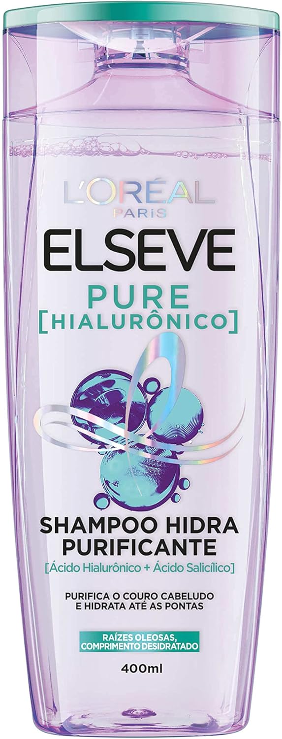 ELSÉVE Shampoo L'Oréal Paris Elseve Pure Hialurônico 400Ml