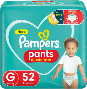 Fralda Pampers Pants Ajuste Total G - 144 fraldas