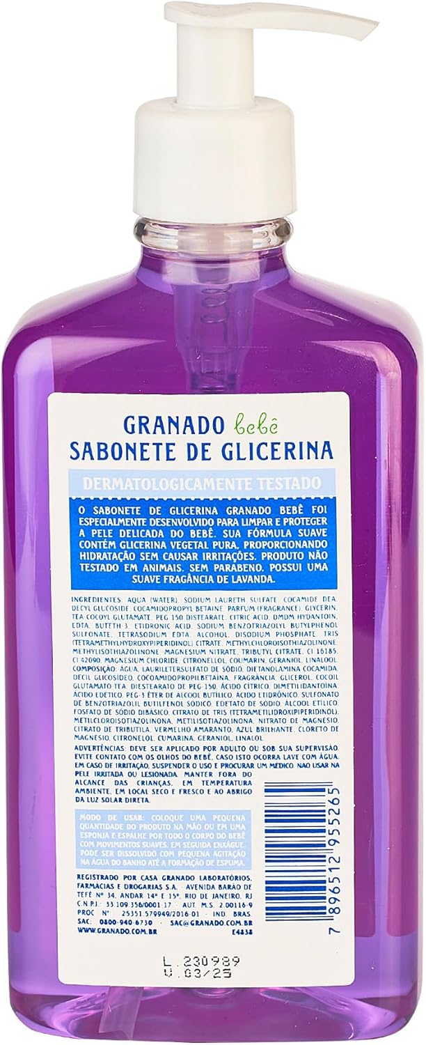 Granado Sabonete Líquido Bebê, Tradicional, 500ml
