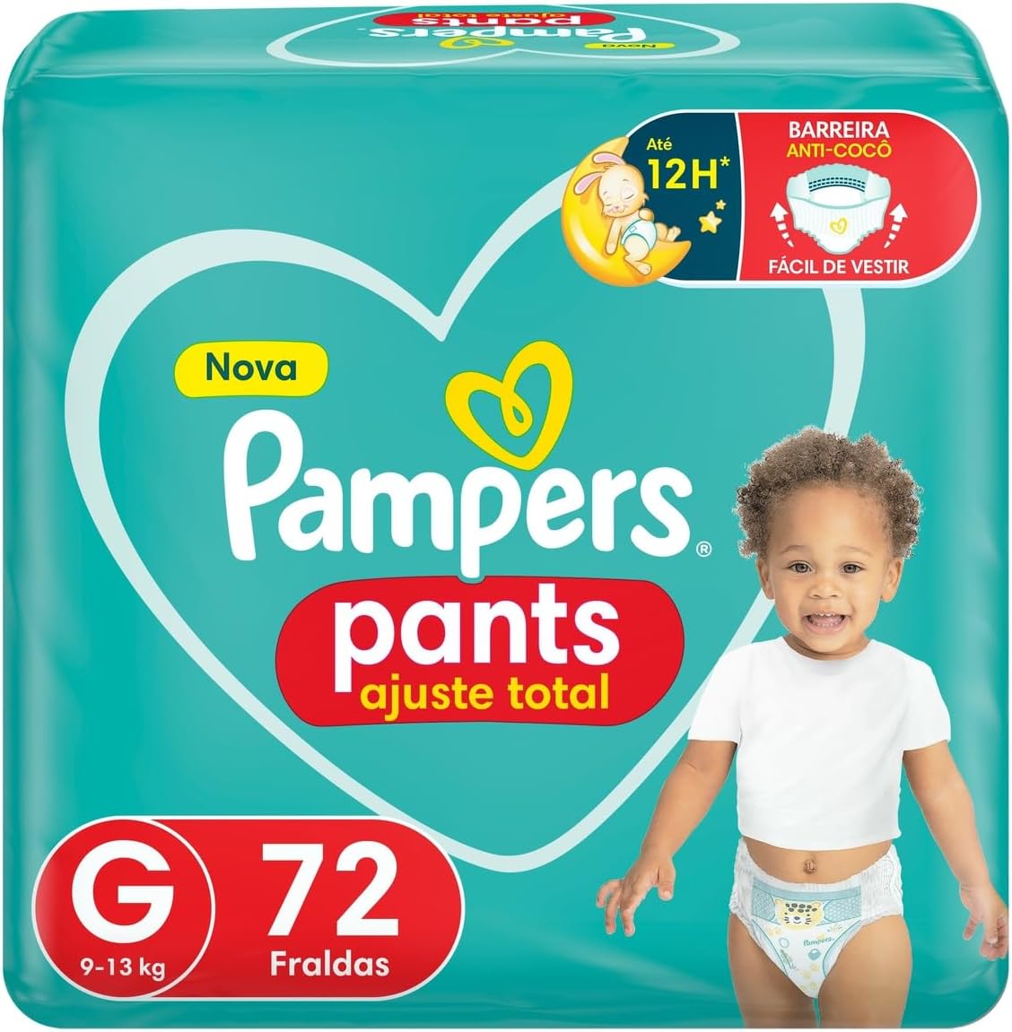 Fralda Pampers Pants Ajuste Total G - 144 fraldas
