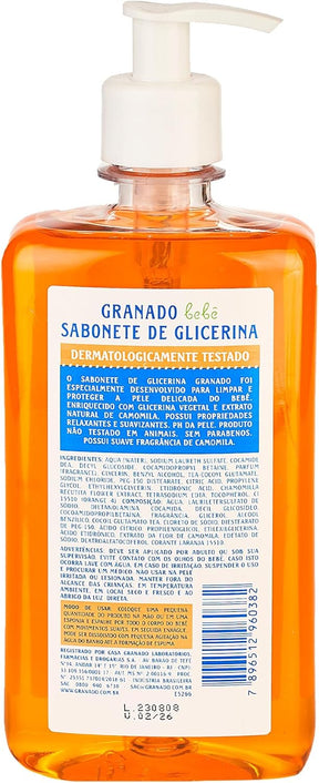 Granado Sabonete Líquido Bebê, Tradicional, 500ml