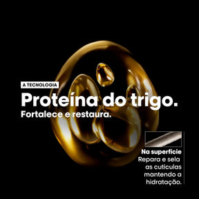 L'Oréal Professionnel Serie Expert Absolut Repair, Shampoo Reconstrutor para Cabelos Danificados e Finos Refil com Quinoa Dourada, Reparação Profunda e Brilho Intenso 240ml