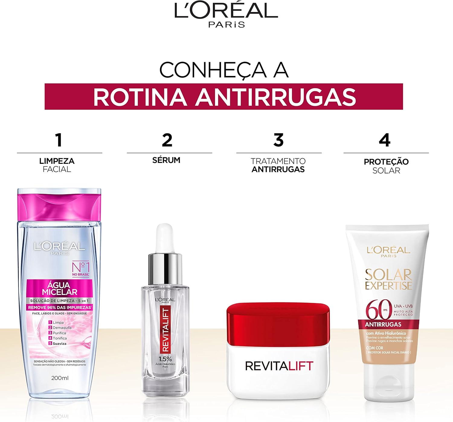 Protetor Solar Facial L'Oréal Paris Solar Expertise Antirrugas Fps 60 Com Cor 40G