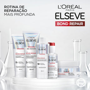 L'Oréal Paris Elseve Bond Repair Condicionador Reparação Molecular com Ácido Cítrico, Sela Cutículas e Reconstrói Ligações, Devolve Força, Brilho e Maciez aos Cabelos Danificados, 200ml