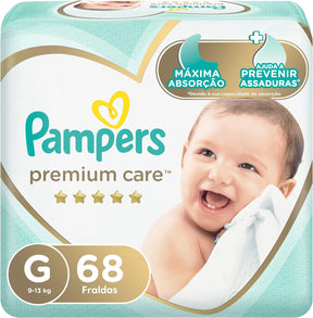Fralda Pampers Premium Care G - 136 fraldas