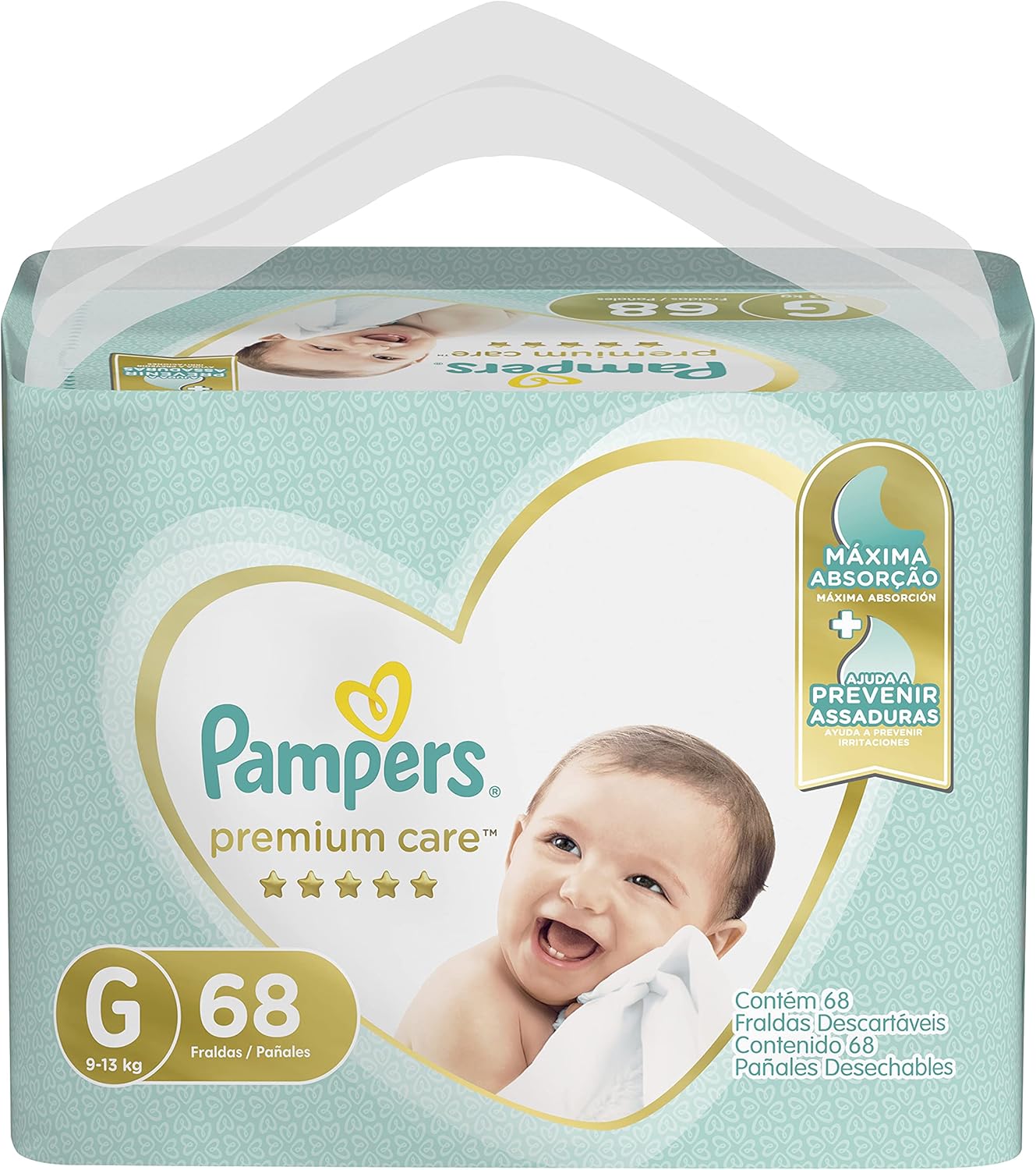 Fralda Pampers Premium Care G - 136 fraldas