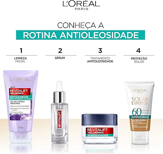 L’Oréal Paris Protetor Solar Facial L'Oréal Paris Solar Expertise Antioleosidade Fps60 Cor 3.0 Média 40G