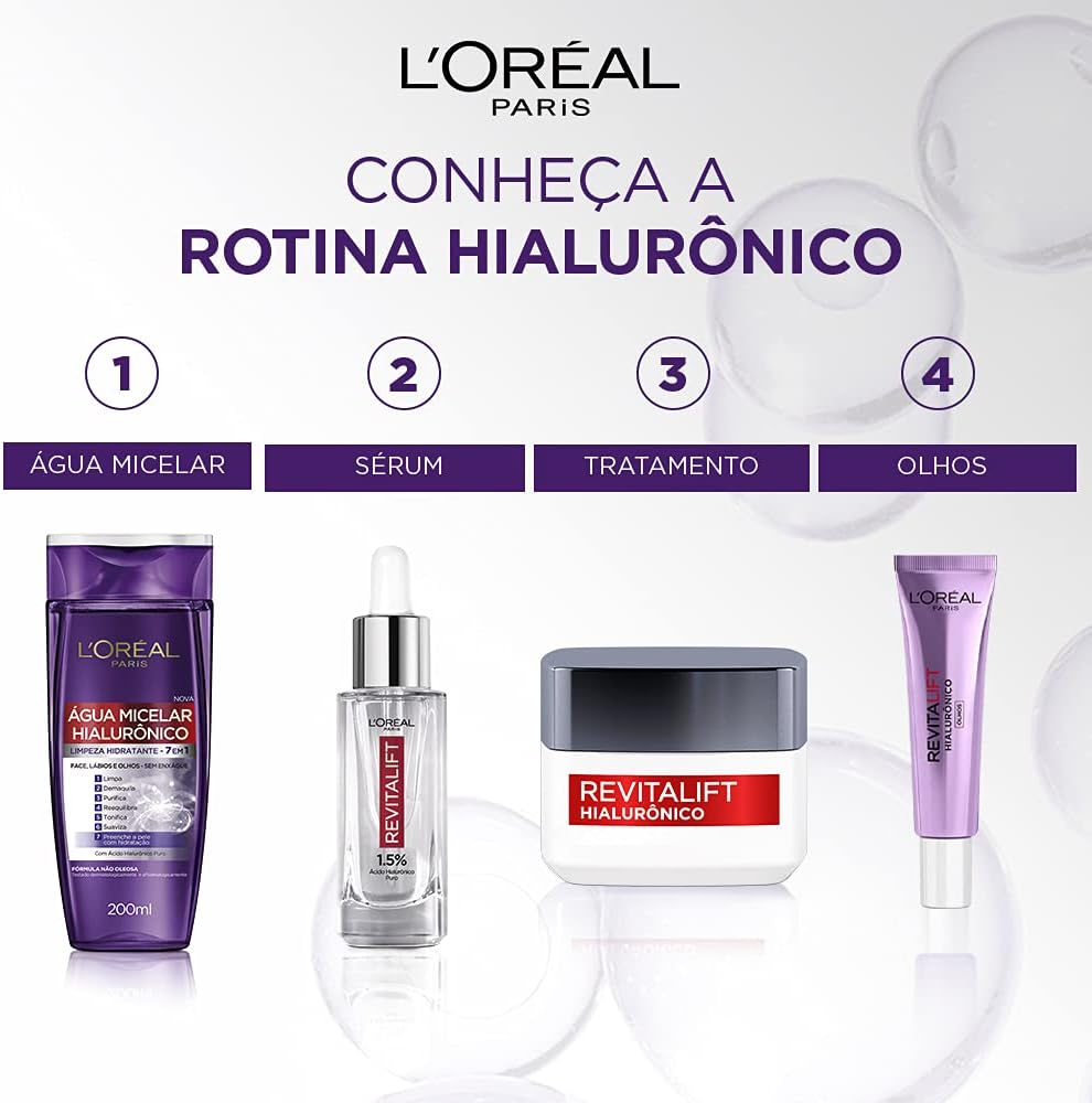 Creme para Olhos Anti-idade L'Oréal Paris Revitalift Hialurônico, 15g