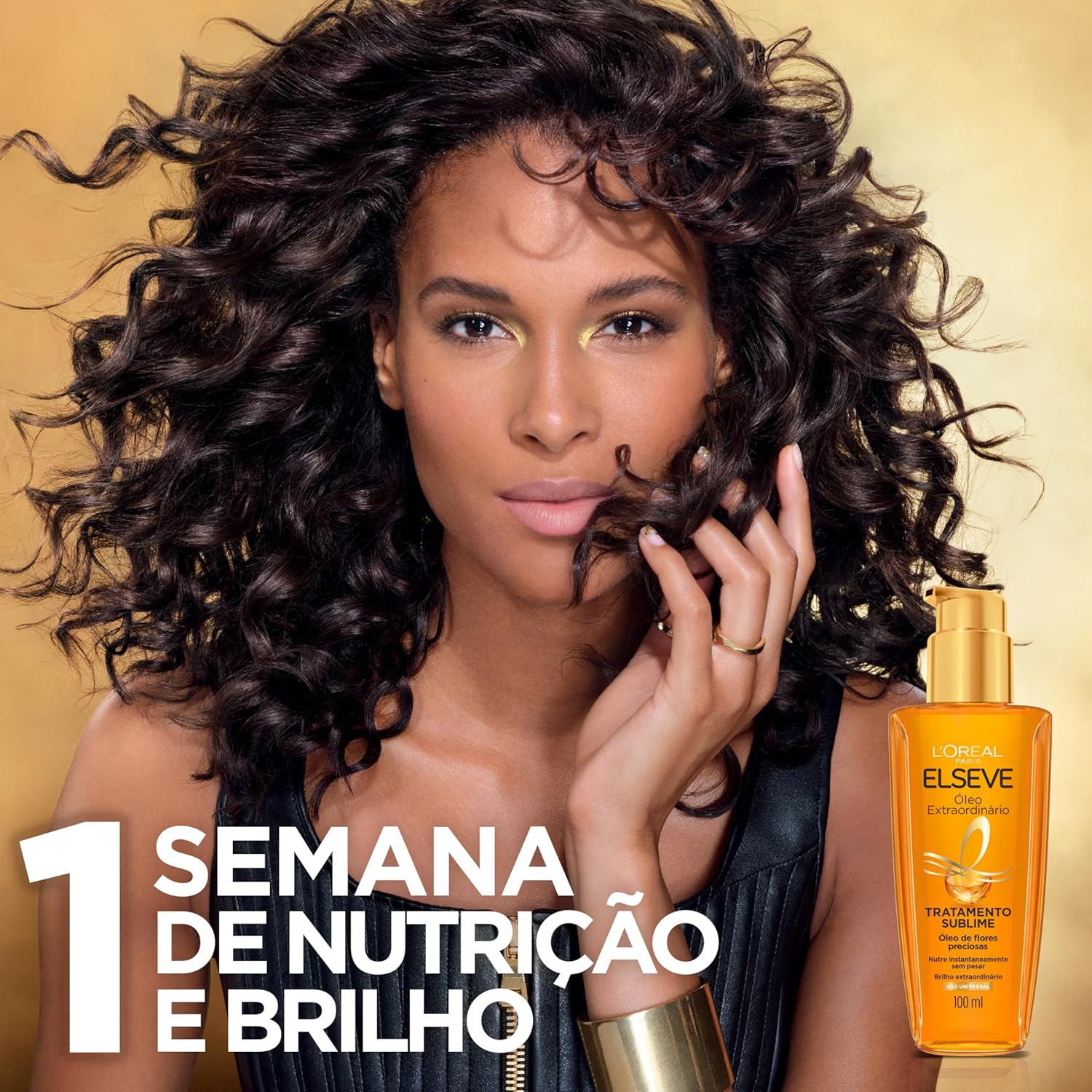 ELSÉVE Óleo Capilar L'Oréal Paris Elseve Óleo Extraordinário 100Ml - Leave In Anti Frizz Protetor Térmico Tratamento Reconstrutor Para Todos Os Tipos De Cabelo
