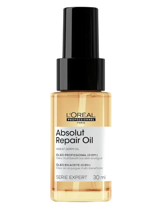 L'Oréal Professionnel Óleo 10 em 1 Absolut Repair | Multi-benefícios para cabelos secos e danificados | Repara e Promove Brilho | Com Gold Quinoa e Proteínas